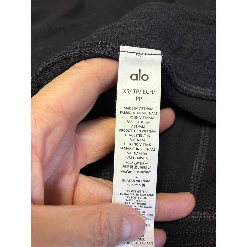 ALO Soho Sweatpant in Black Size XS - Picture 8 of 10